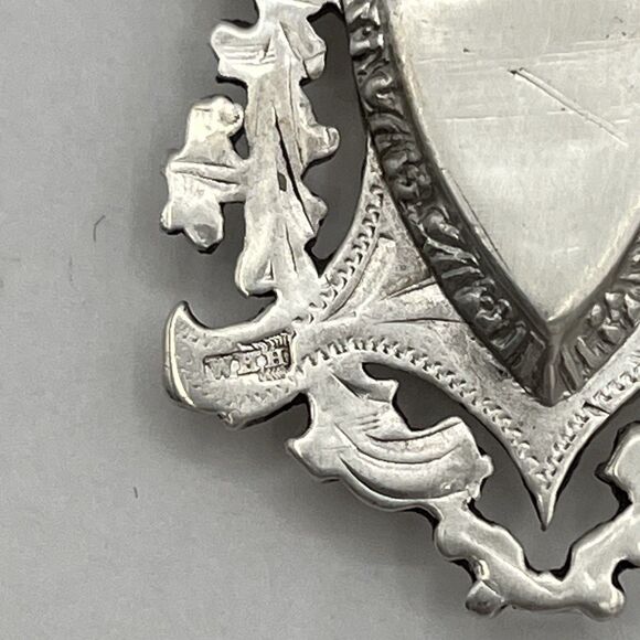 Antique Sterling Silver and Gold Watch Fob by William Hair Haseler Birmingham - Picture 4 of 5